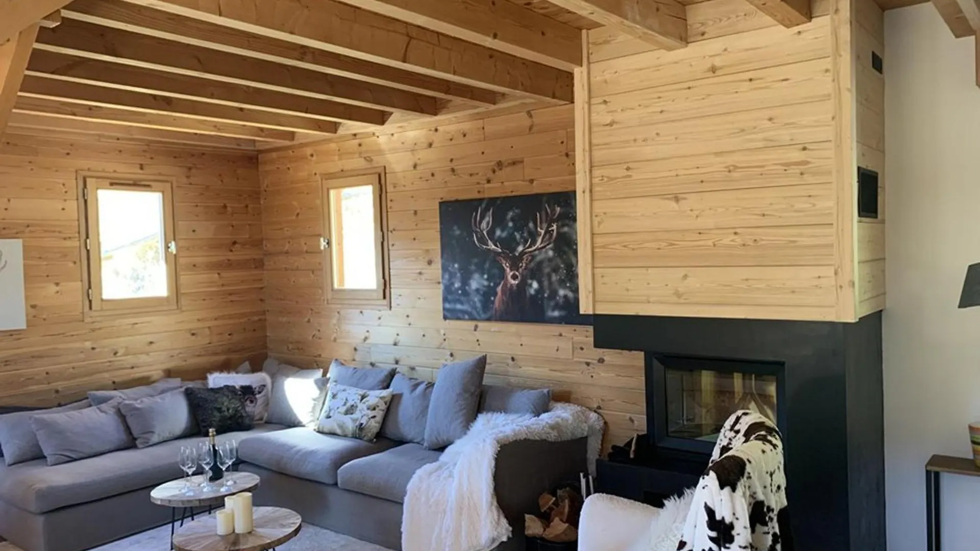 Chalet Cosy A Montgenevre Avec Cheminee Et Wifi - Fr-1-266-244