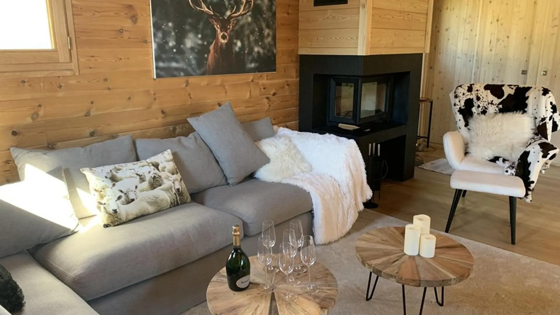 Chalet Cosy A Montgenevre Avec Cheminee Et Wifi - Fr-1-266-244 0*,